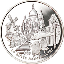 France, 1-1/2 Euro, La Butte Montmartre, 2002, Paris, Proof, FDC, Argent
