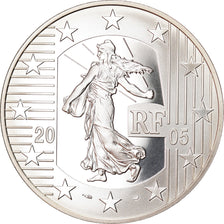 Francia, 1-1/2 Euro, Law of December 9, 2005, Paris, Proof, FDC, Argento