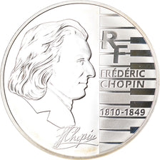 France, 1-1/2 Euro, Fryderyk Chopin, 2005, Paris, Proof, MS(65-70), Silver