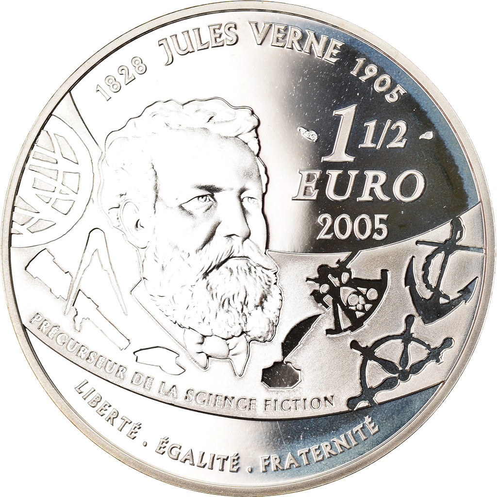 France, 1-1/2 Euro, Around The World In 80 Days, 2005, Paris, Proof, FDC