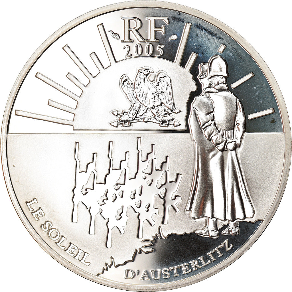 Frankreich, 1-1/2 Euro, Battle of Austerlitz, 2005, Paris, Proof, STGL, Silber