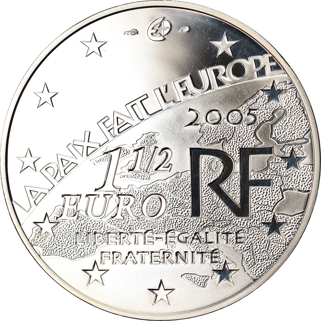 France, 1-1/2 Euro, End of the Second World War, 2005, Paris, Proof, FDC