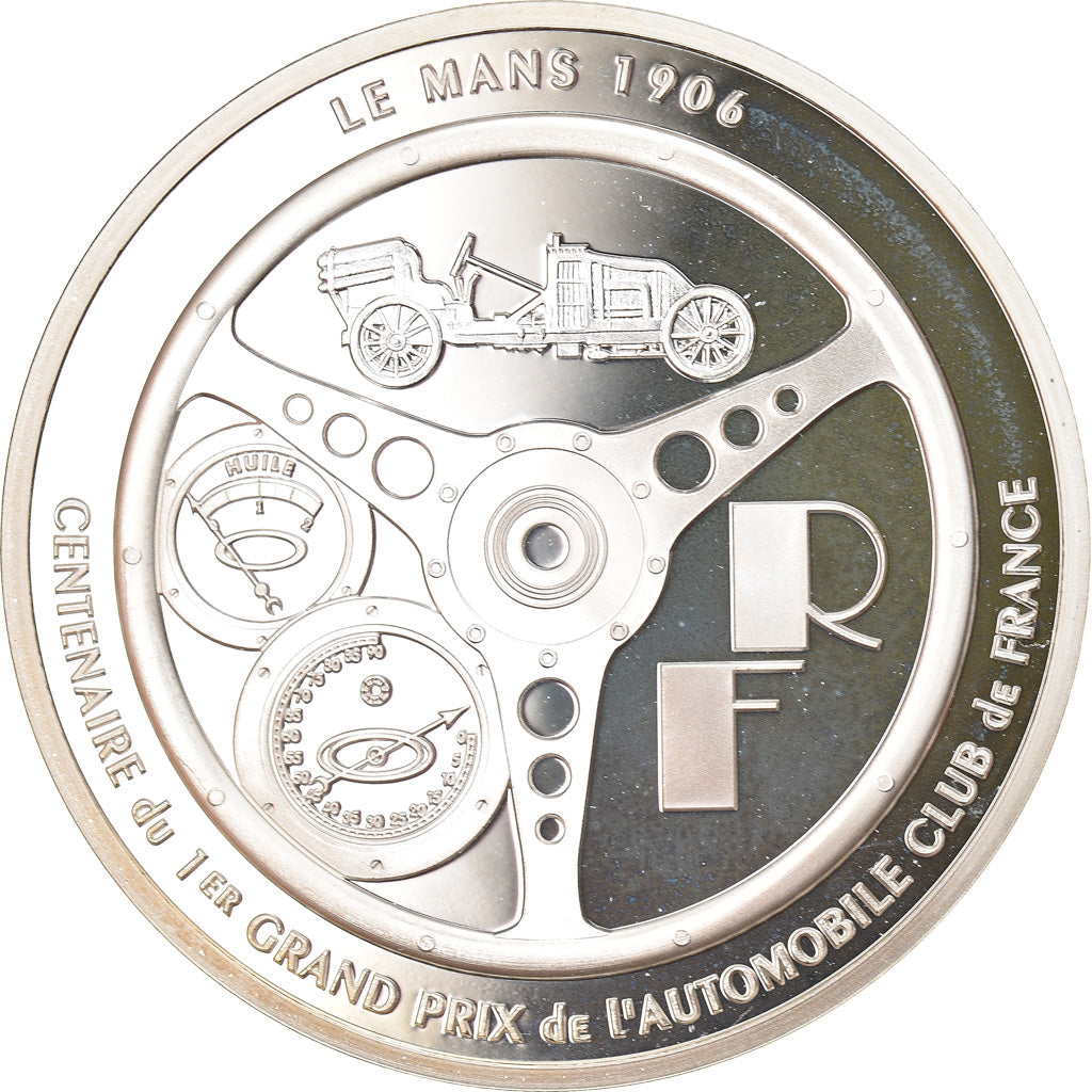 France, 1-1/2 Euro, Formula 1 - Grand Prix, 2006, Paris, Proof, FDC, Argent
