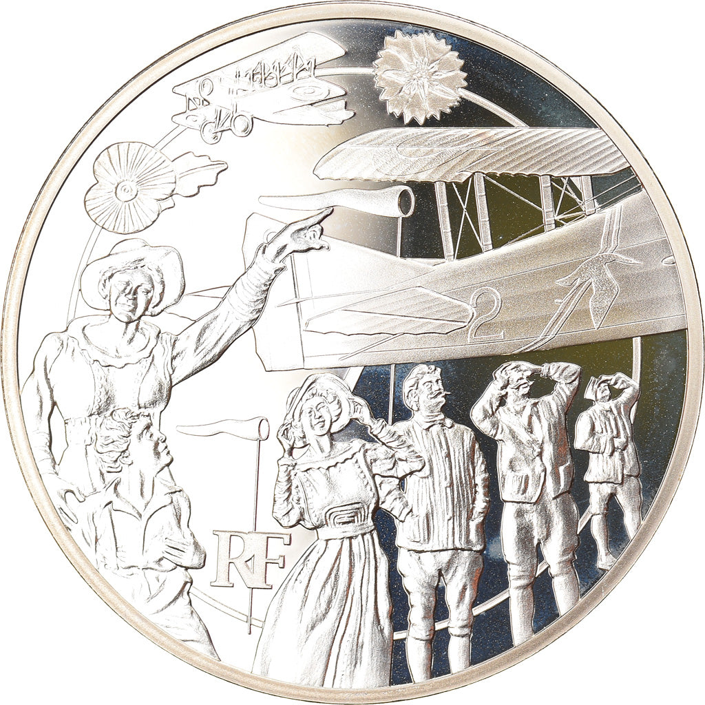 Francia, 10 Euro, La Guerre Moderne, 2017, Paris, Proof, FDC, Argento