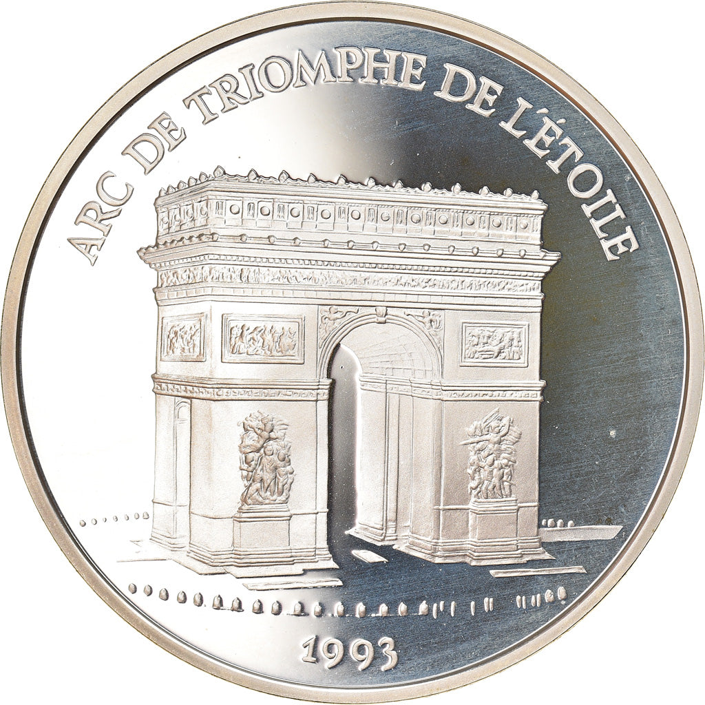Moneta, Francia, Arc de Triomphe, 100 Francs-15 Ecus, 1993, Proof, FDC, Argento