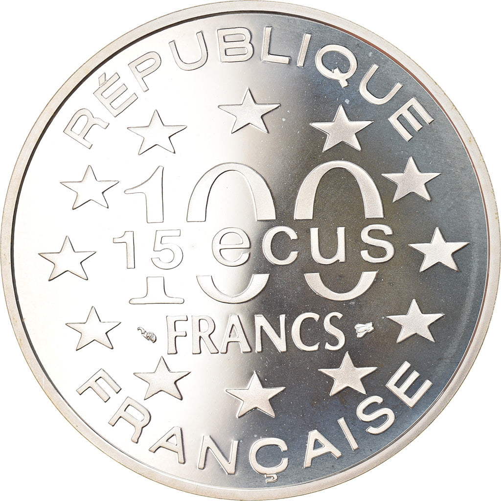 Moneta, Francia, Arc de Triomphe, 100 Francs-15 Ecus, 1993, Proof, FDC, Argento