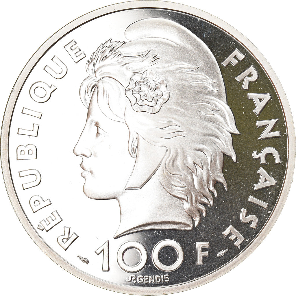 Coin, France, Mediterranean Games, 100 Francs-15 Ecus, 1993, Proof, MS(65-70)