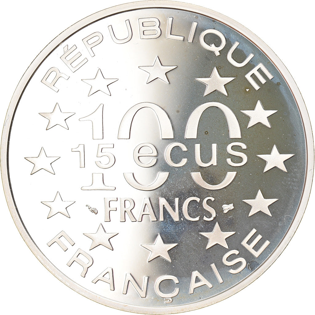 Munten, Frankrijk, Brandenburg Gate, 100 Francs-15 Ecus, 1993, Proof, FDC