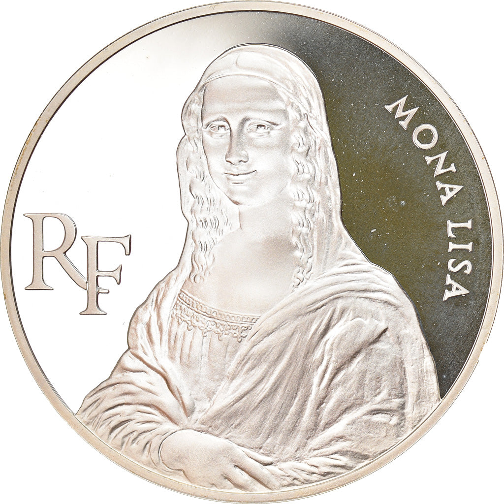 Moneta, Francia, Mona Lisa, 100 Francs, 1993, Proof, FDC, Argento, KM:1017