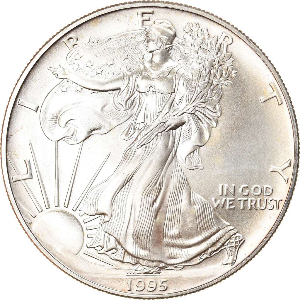 Moneta, Stati Uniti, Silver Eagle, Dollar, 1995, 1 Oz, FDC, Argento