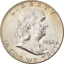 Moneta, Stati Uniti, Franklin Half Dollar, Half Dollar, 1962, Denver, SPL-