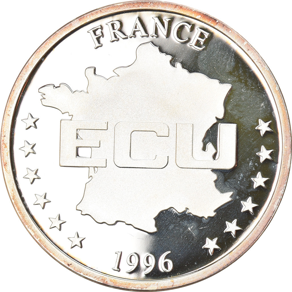 Francia, medaglia, Communauté Européenne, Ecu, 1996, FDC, Argento