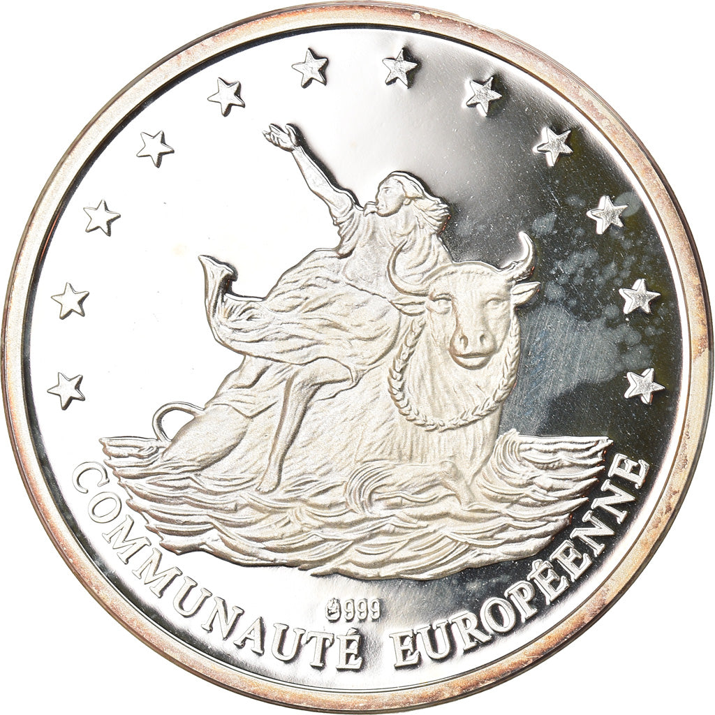 Francia, medaglia, Communauté Européenne, Ecu, 1996, FDC, Argento