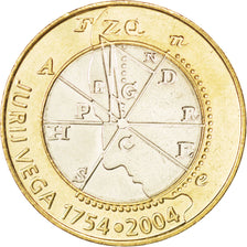 SLOVENIA, 500 Tolarjev, 2004, KM #57, MS(63), Bi-Metallic, 28, 8.65