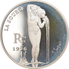 Moeda, França, La Source by Ingres, 10 Francs-1.5 Euro, 1996, Proof, MS(65-70)