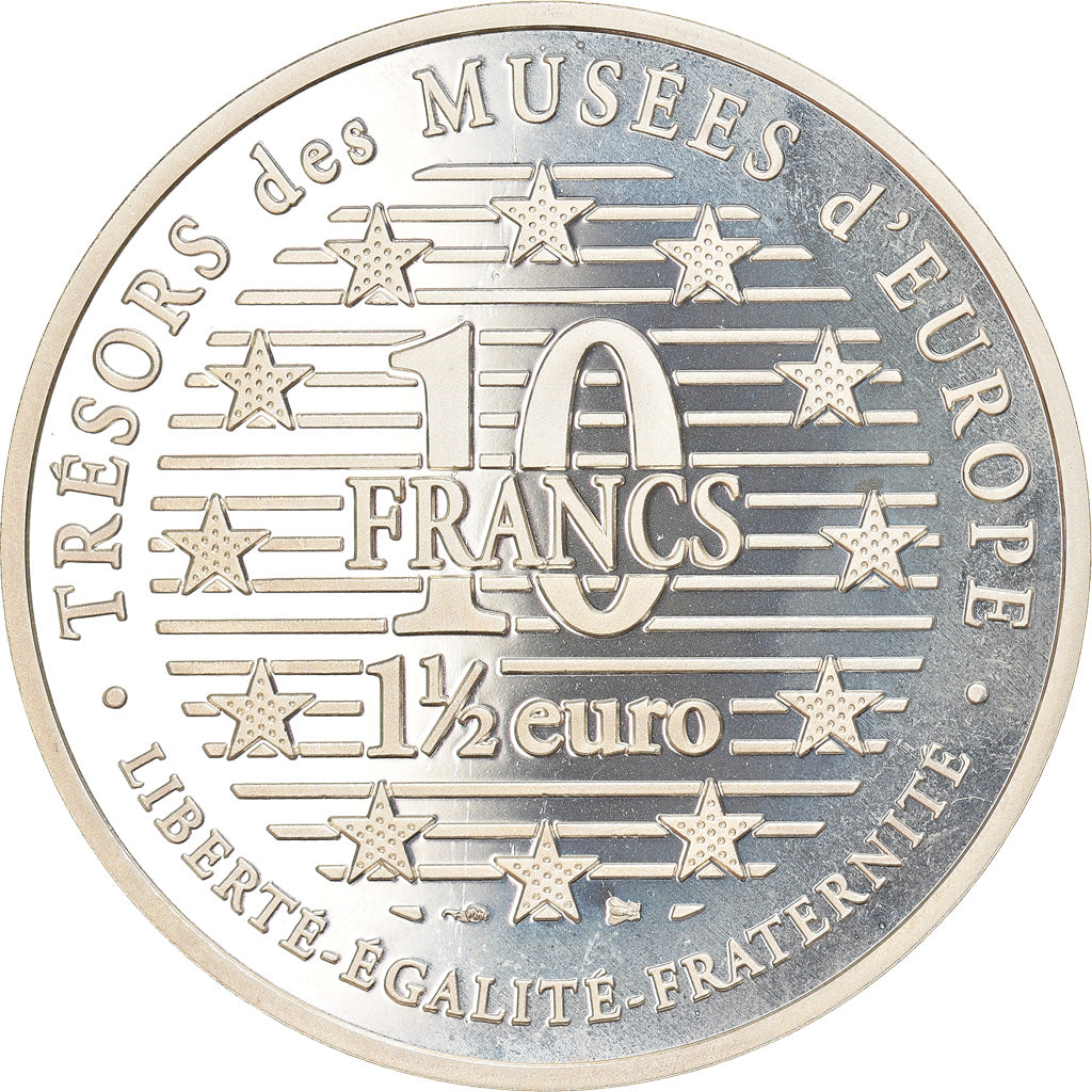 Münze, Frankreich, Le Fifre by Edouard Manet, 10 Francs-1.5 Euro, 1996, Proof