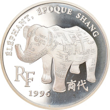 Monnaie, France, Shang Dynasty Elephant, 10 Francs-1.5 Euro, 1996, Proof, FDC