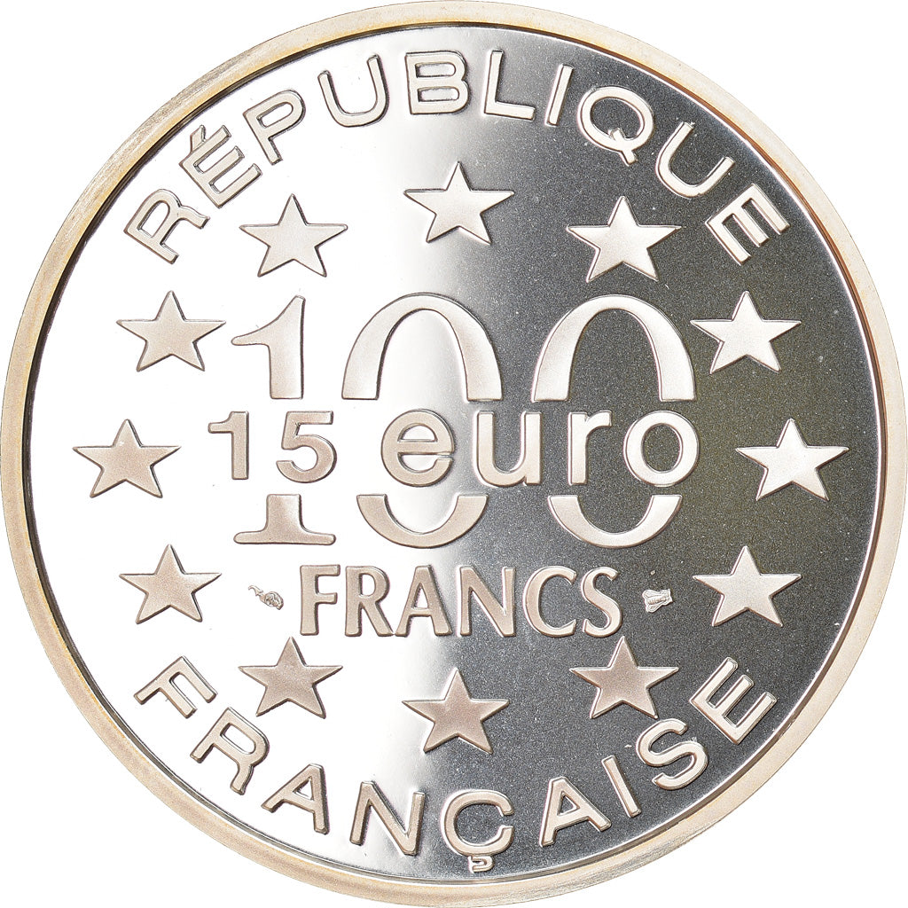 Coin, France, Magere Brug, Amsterdam, 100 Francs-15 Euro, 1996, Proof