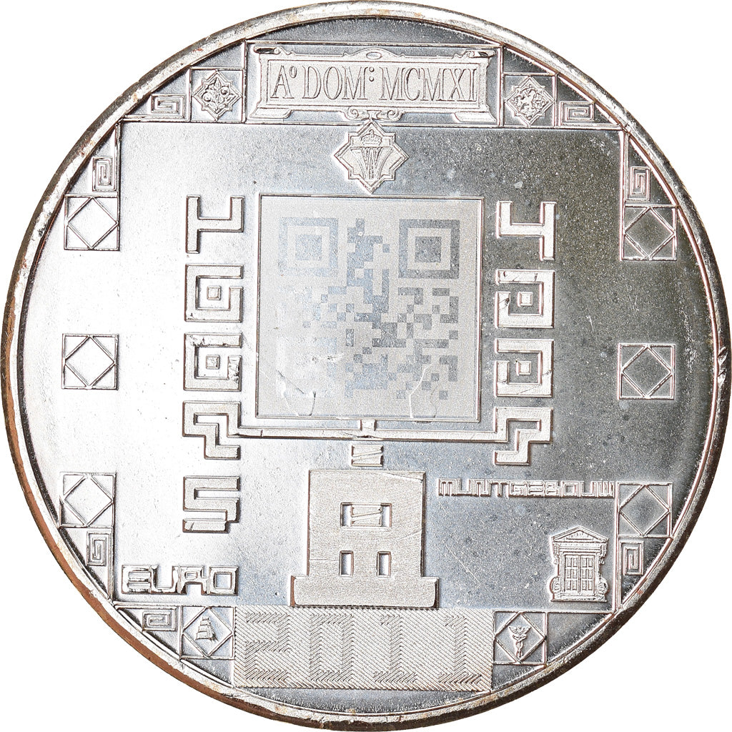 Paesi Bassi, 5 Euro, Dutch Royal Mint, 2011, FDC, Rame placcato argento, KM:302a