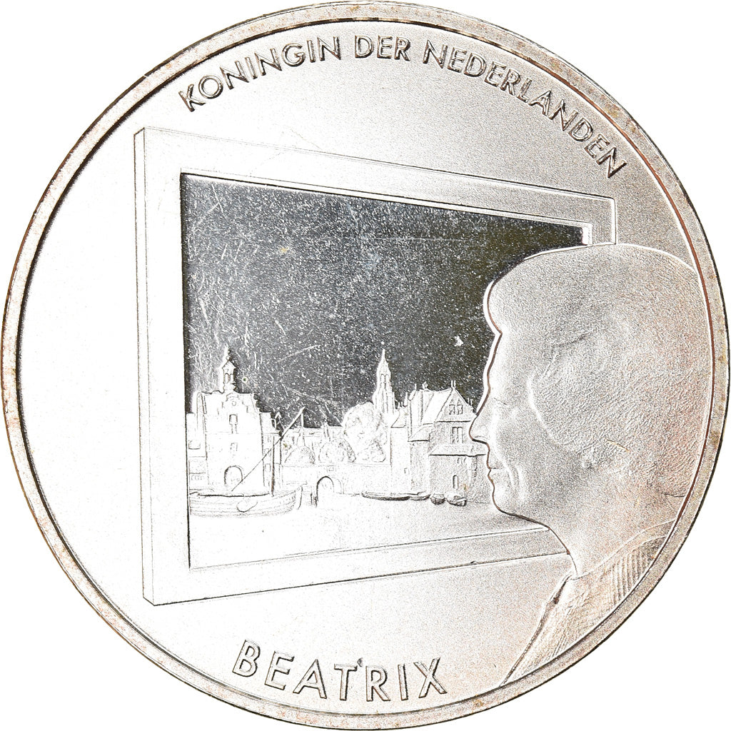Países Baixos, 5 Euro, Schilderkunst, 2011, MS(64), Cobre Revestido a Prata