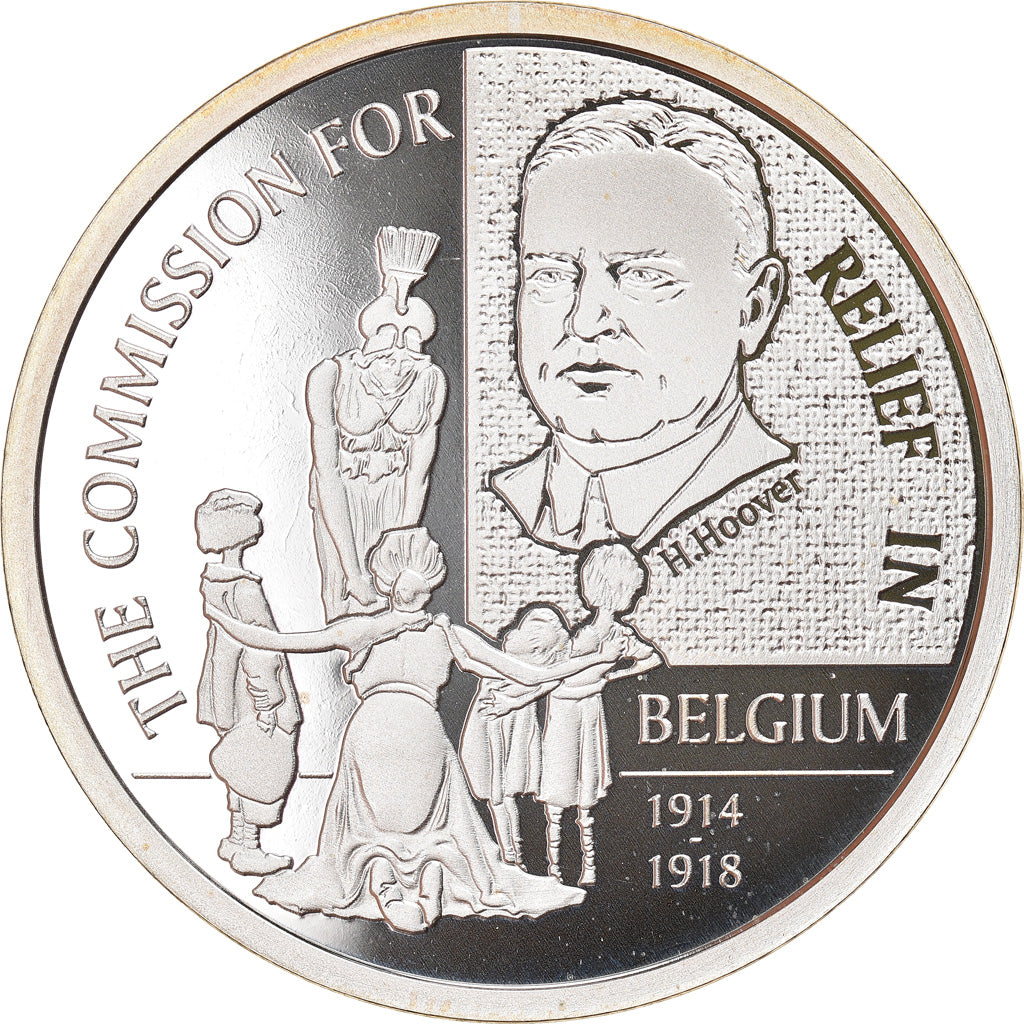 Belgien, 20 Euro, Commission for Relief in Belgium, 2016, Proof, STGL, Silber