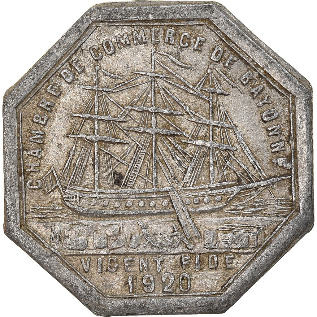 Monnaie, France, Chambre de Commerce, Bayonne, 10 Centimes, 1920, TTB