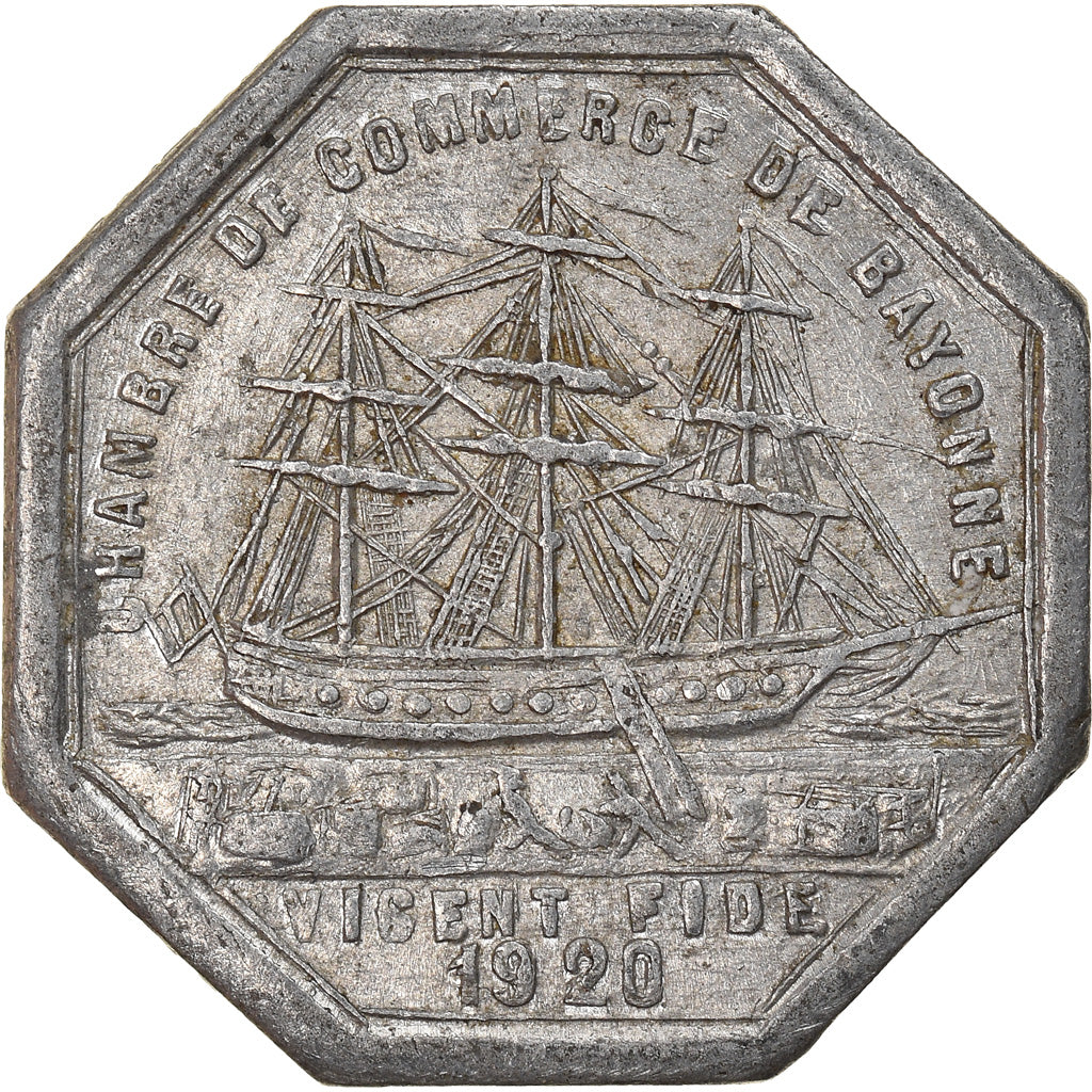 Münze, Frankreich, Chambre de Commerce, Bayonne, 10 Centimes, 1920, SS