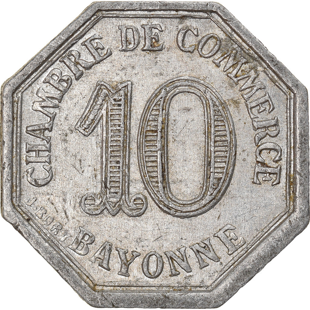 Münze, Frankreich, Chambre de Commerce, Bayonne, 10 Centimes, 1920, SS