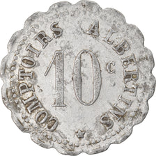 Monnaie, France, Comptoirs Albertins, Albert, 10 Centimes, TB+, Aluminium