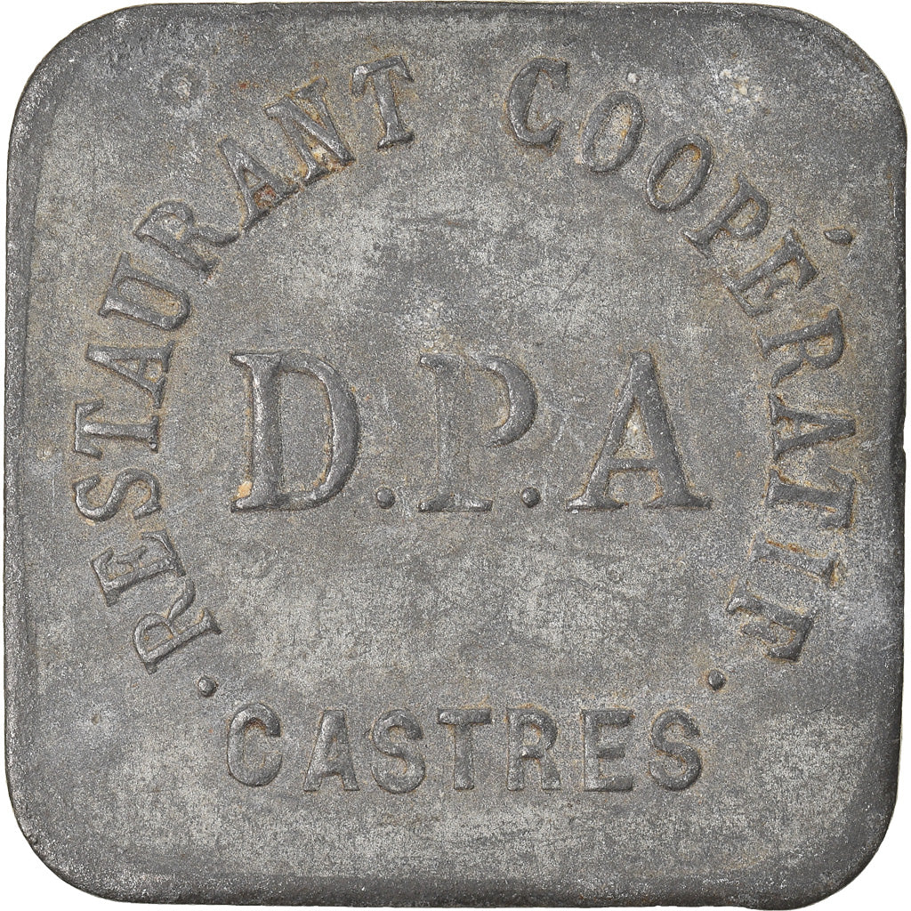 Münze, Frankreich, Restaurant Coopératif D.P.A, Castres, 50 Centimes, SS