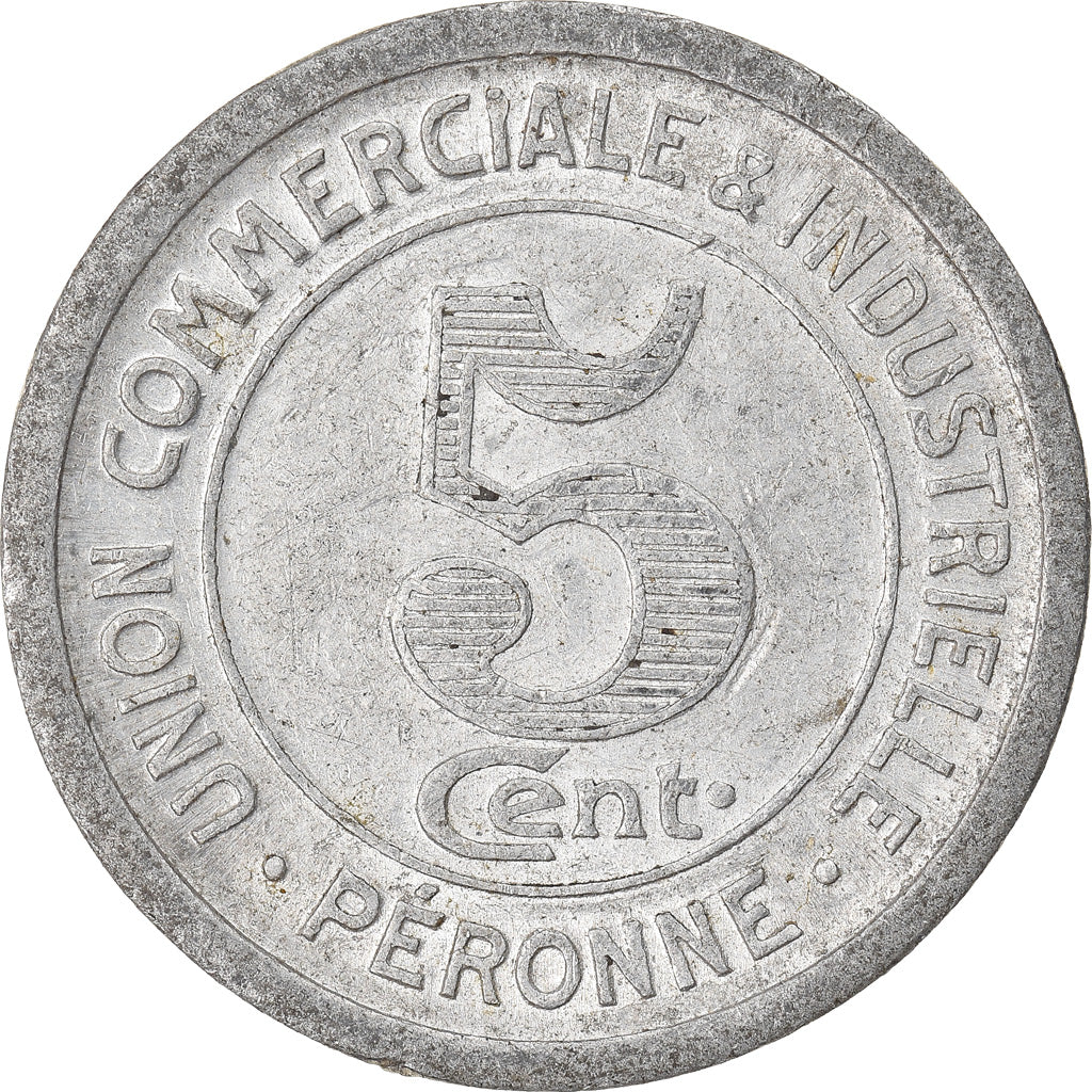 Moneta, Francja, Union Commerciale et Industrielle, Péronne, 5 Centimes, 1922
