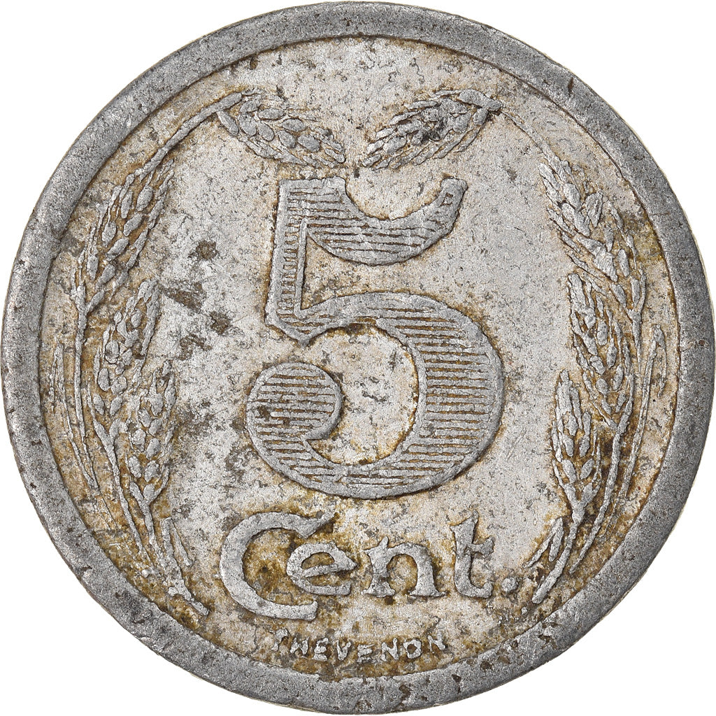 Münze, Frankreich, Union Commerciale, Evreux, 5 Centimes, 1921, SS, Aluminium