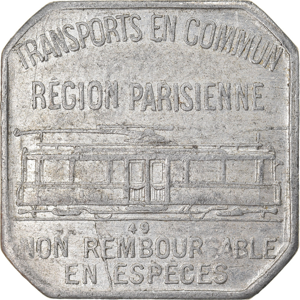 Moeda, França, Transport en Commun Région Parisienne, Paris, 25 Centimes