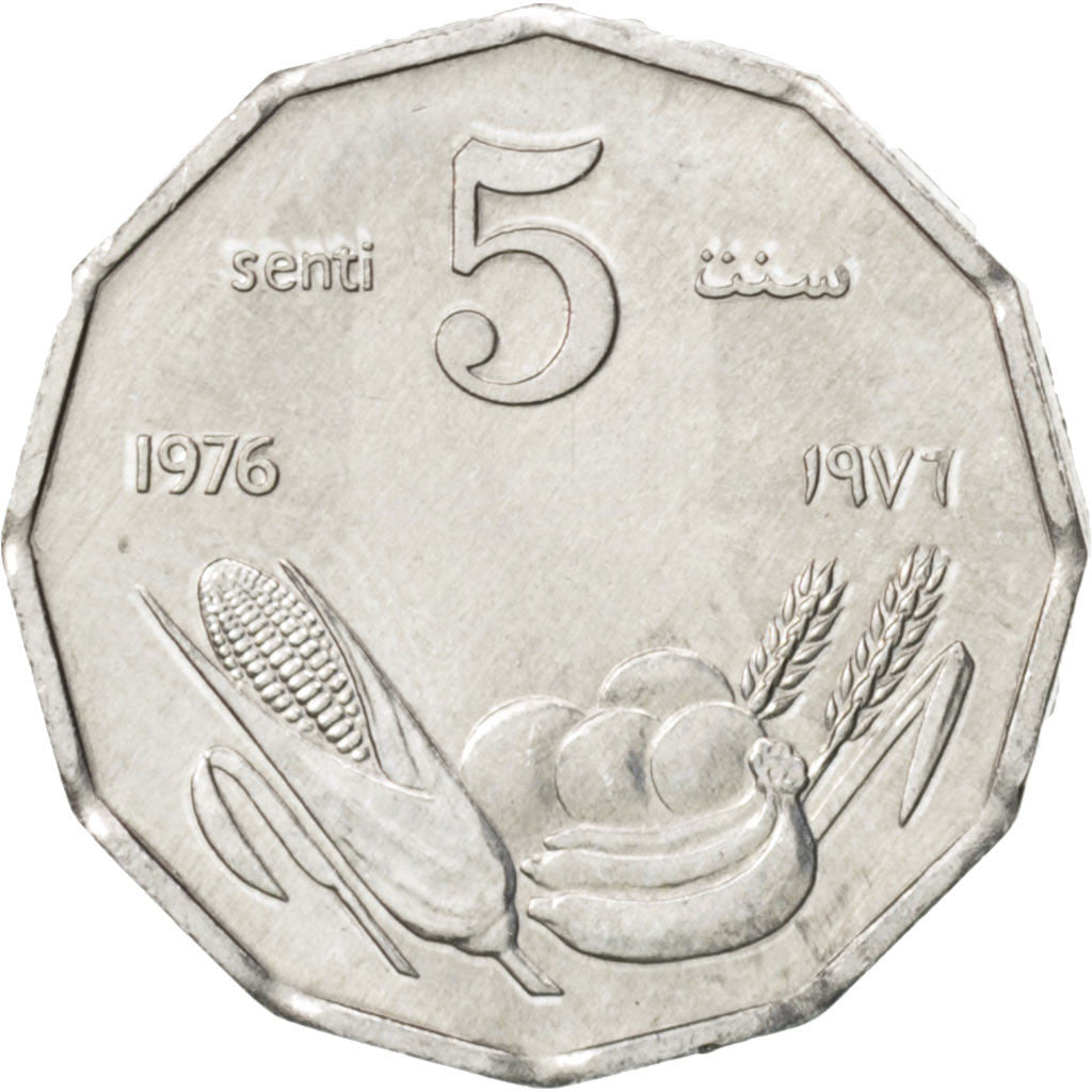 SOMALIA, 5 Senti, 1976, KM #24, MS(63), Aluminum, 20, 0.87