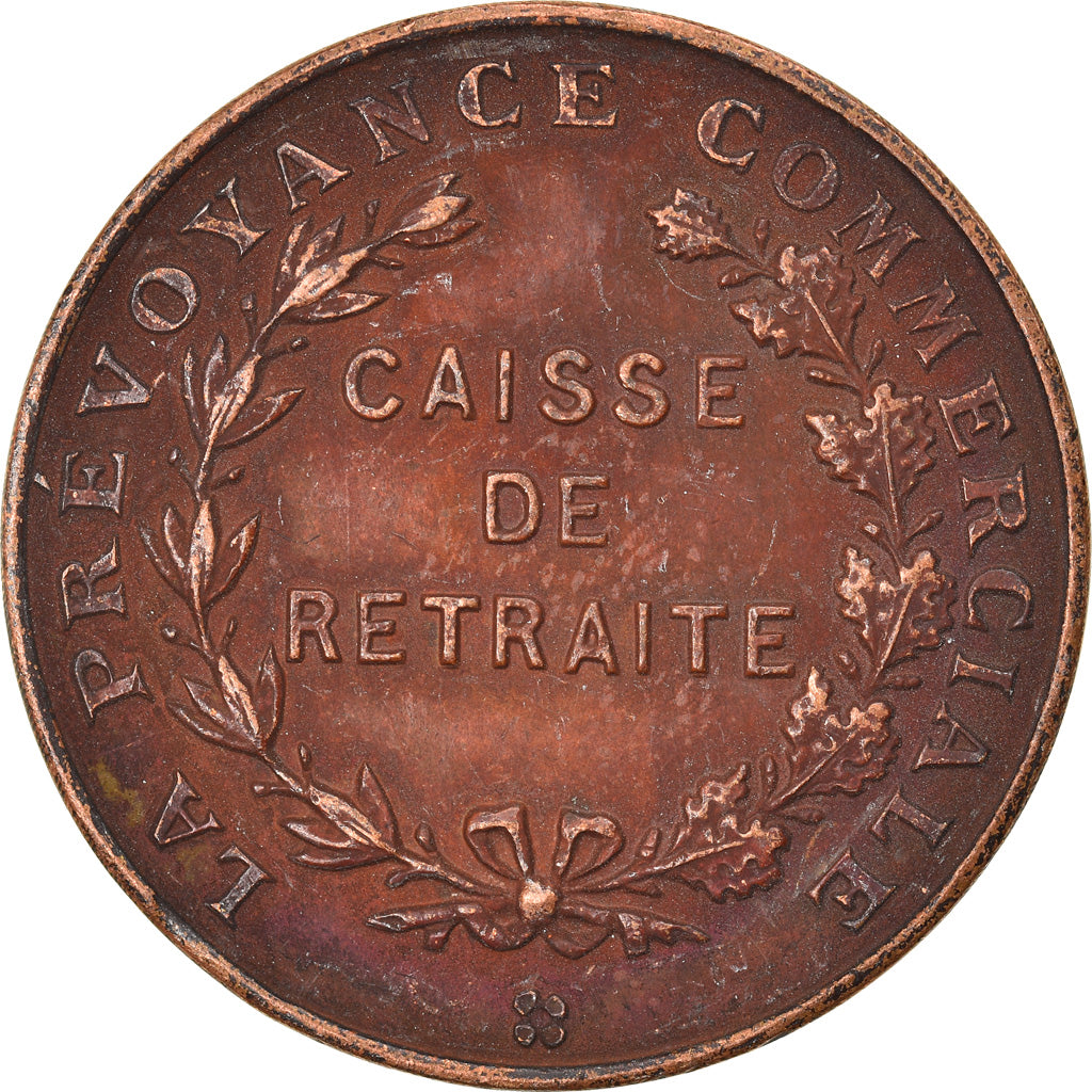 Francja, Token, Prévoyance Commerciale, Caisse de retraite, EF(40-45), Miedź