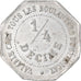 Coin, France, Chambre Syndicale des Patrons Boulangers, Nantes, 1/4 Decime