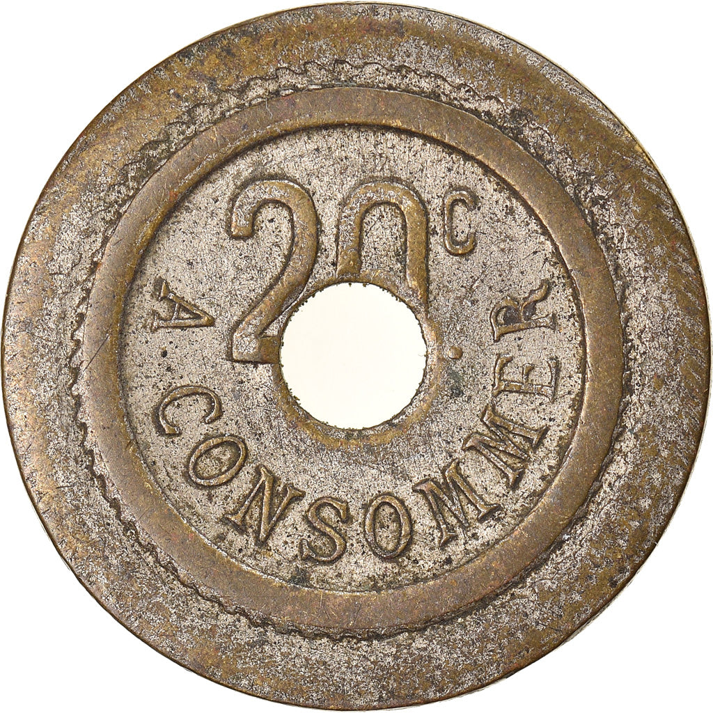 France, 20 Centimes, Token 