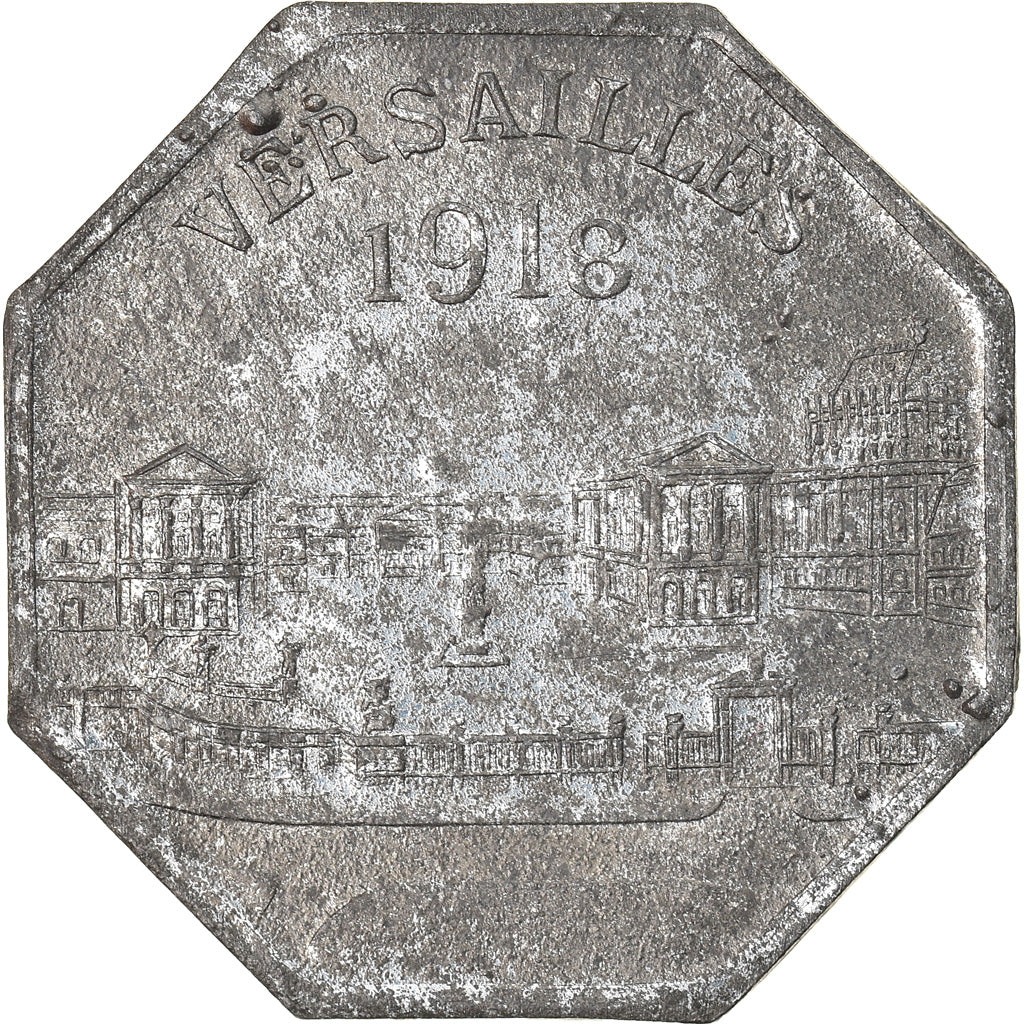 Moneta, Francia, Groupes Commerciaux, Versailles, 10 Centimes, 1918, BB, Nickel