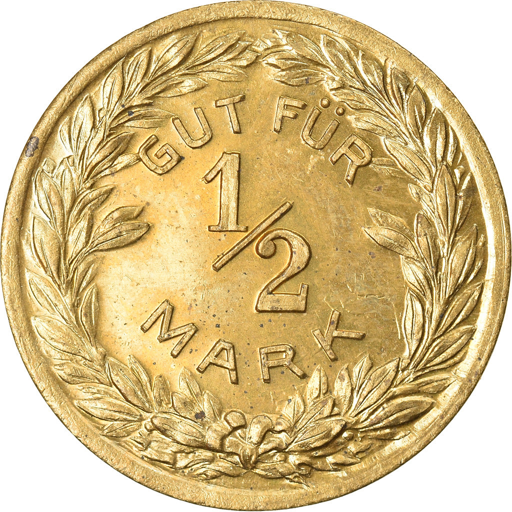 Moneta, Germania, Kriegs Notgeld, Pforzheim, 1/2 Mark, SPL, Ottone