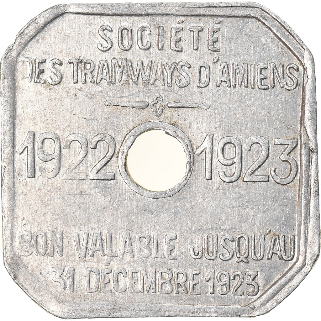 Coin, France, Société des Tramways d'Amiens, Amiens, 30 Centimes, 1922