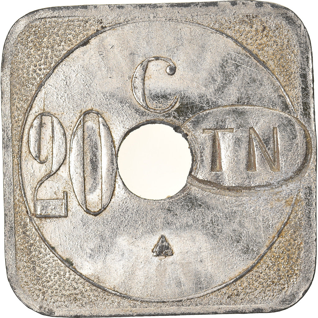 Münze, Frankreich, Tramways, Nantes, 20 Centimes, SS+, Nickel plated zinc