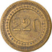 Frankreich, 20 Centimes, Token "à consommer", 220, SS, Messing