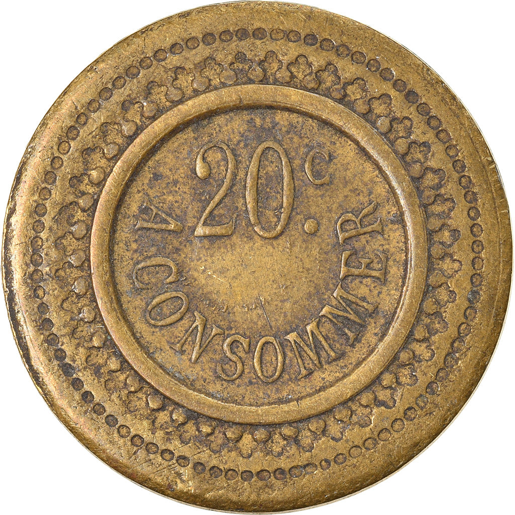 Frankreich, 20 Centimes, Token 