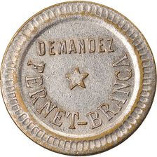 Francia, 30 Centimes, Token "à consommer", S.B.A.A, Demandez Fernet-Branca