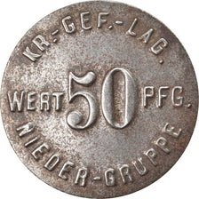 Moneta, Niemcy, Kriegsgefangenenlager, Nieder-Gruppe, 50 Pfennig, EF(40-45)