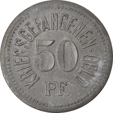 Munten, Duitsland, Kriegsgefangenenlager, Traunstein, 50 Pfennig, ZF, Zinc