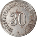 Moneta, Germania, Kriegsgefangenenlager A.D. LEBA, Lamsdorf, 30 Pfennig, BB