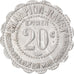 Monnaie, France, Épicerie Champion-Ravet, Chalon-sur-Saône, 20 Centimes, TTB+