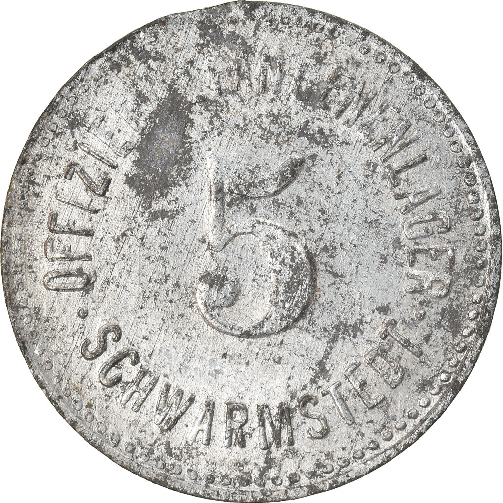 Moneta, Germania, Offizier Gefangenenlager, Schwarmstedt, 5 Pfennig, BB, Zinco