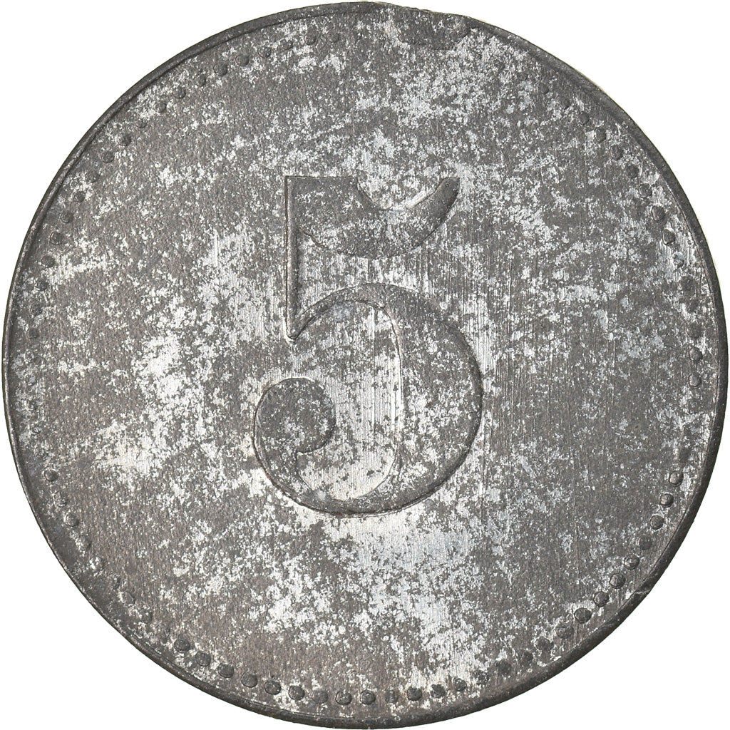 Moneta, Germania, Offizier Gefangenenlager, Schwarmstedt, 5 Pfennig, BB, Zinco
